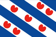 flagge von friesland - frieslan